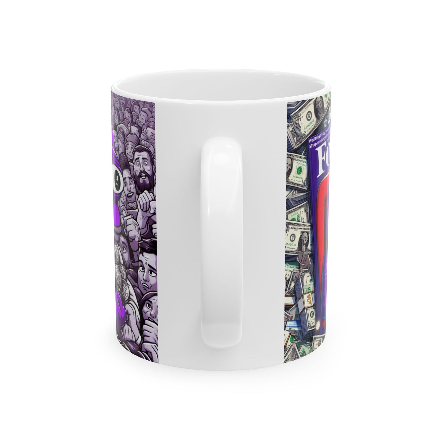 Purple Pepe Forbes cover Ceramic Mug, (11oz, 15oz)